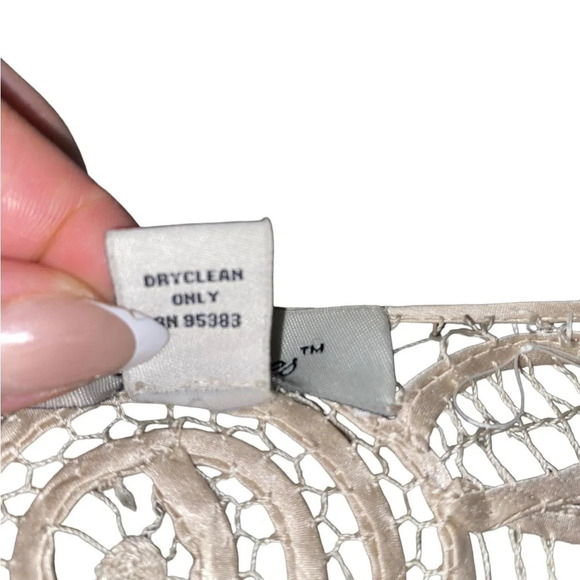 soulmates champagne Hand crafted silk ribbon beaded 3 Piece Evening Gown MOB MOG - Picture 14 of 16